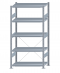 SCHULTE Steckregal, Fachbodenregale Stecksystem, Grundregal, einseitig nutzbar, H2000xB1000xT500 mm, 5 Fachböden, Fachlast 330 kg, sendzimirverzinkt