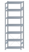 SCHULTE Steckregal, Fachbodenregale Stecksystem, Grundregal, einseitig nutzbar, H3000xB1000xT500 mm, 7 Fachböden, Fachlast 330 kg, sendzimirverzinkt